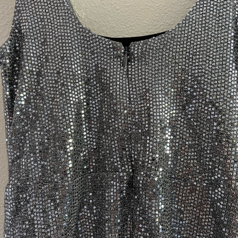 Express Metallic Sequin Asymmetrical Sleeveless S… - image 8
